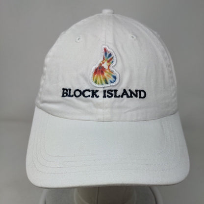 Block Island Ladies Slideback Hat White One Size Adjustable Ladies Cut Kate Lord