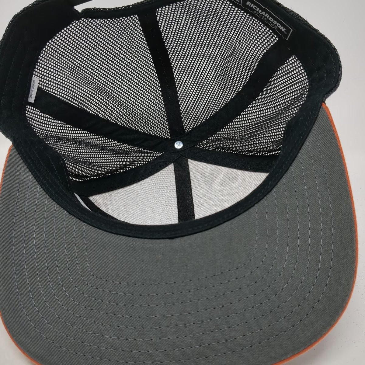 Richardson Trucker Hat Orange One Size Boise Brewing Polar Beer Mesh Snapback