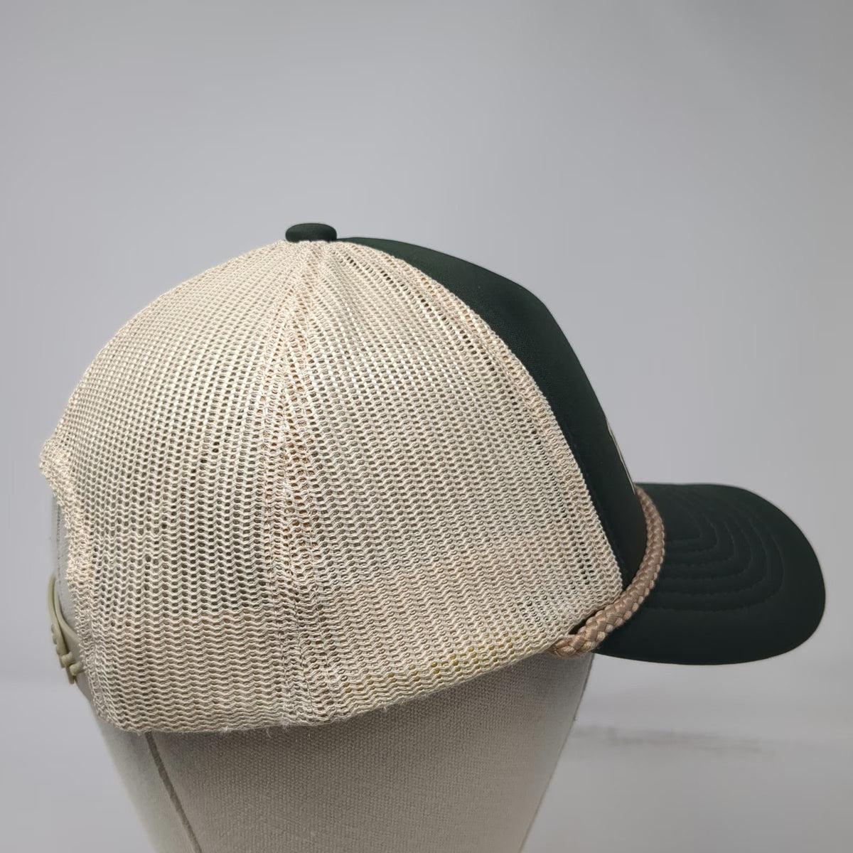 Richardson Trucker Hat Green Beige One Size Payette Brewing Co Mesh Back Rope
