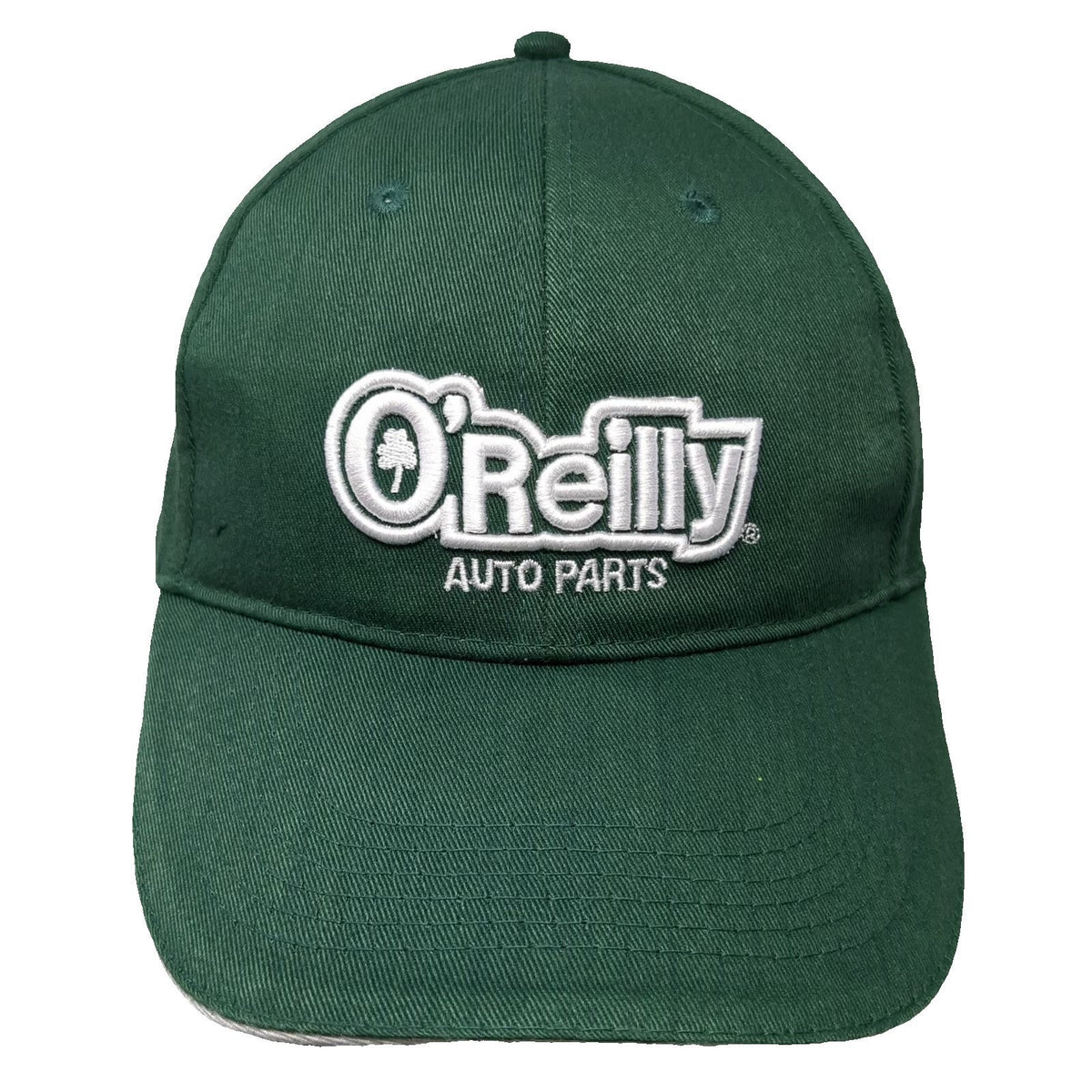 O'Reilly Auto Parts Green Baseball Cap One Size Hat Strapback Sandwich Bill