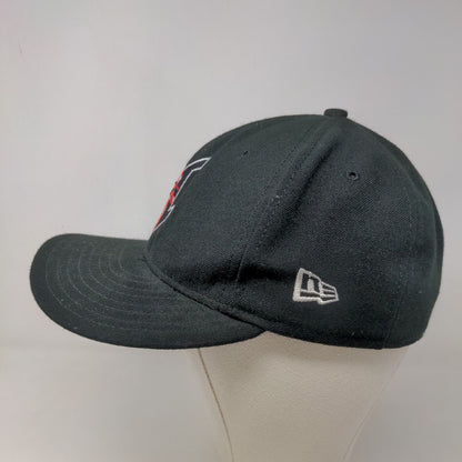 New Era Men's Fitted Hat Black Size 7 1/4 Embroidered Indianapolis Indians Logo