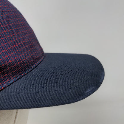 Toppers Strapback Hat Multicolor OSFA Adjustable Plaid Vent Holes