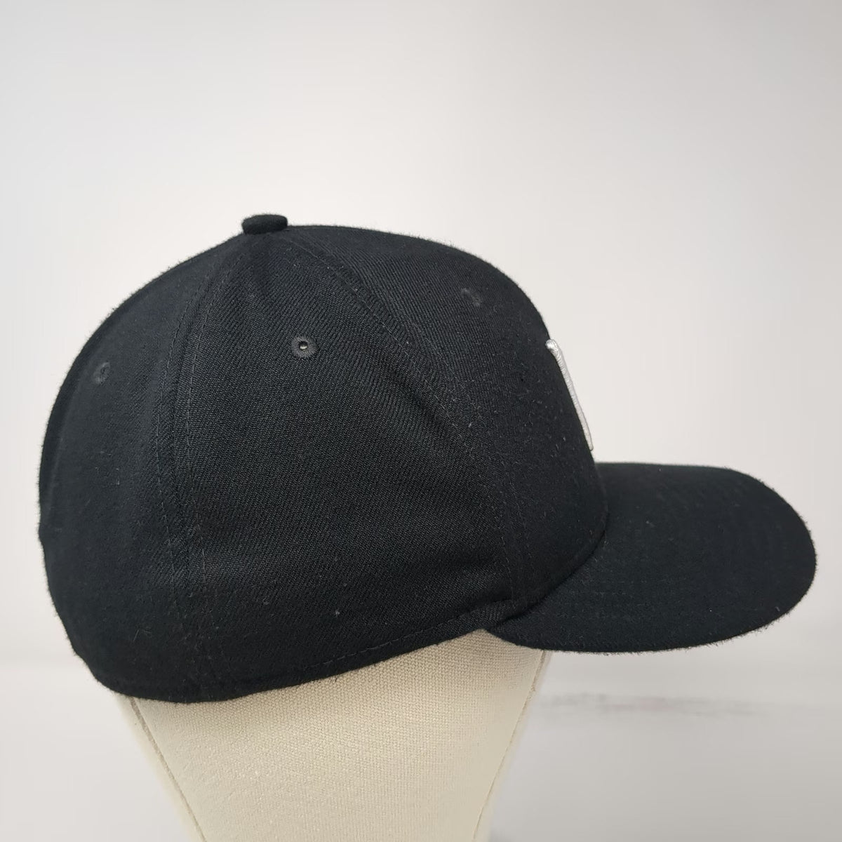 Hurley Baseball Cap Black One Size Boise State Embroidered Logo Stretch Fit Hat