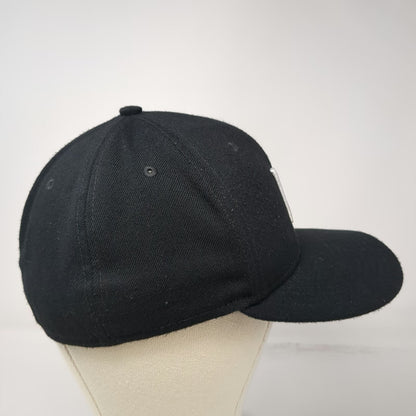 Hurley Baseball Cap Black One Size Boise State Embroidered Logo Stretch Fit Hat