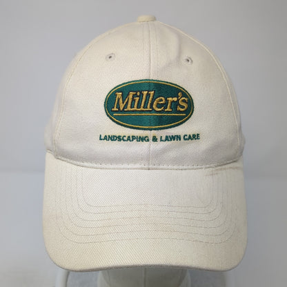 Miller's Landscaping & Lawn Care Slideback Hat Beige One Size Sportsman