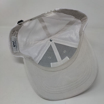 Coastal Cotton Uninhibited Snapback Trucker Hat Cream One Size Mesh Back