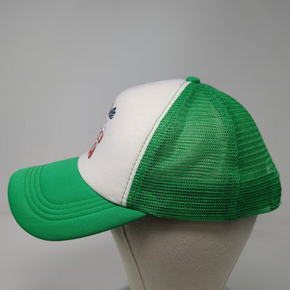 Sea Isle Spiked Iced Tea Trucker Hat Green One Size Mesh Snapback Foam Front Cap