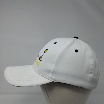 Punta Mita Food Wine & Golf Strapback Hat White OSFA Embroidered