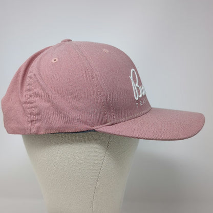 TravisMathew Snapback Hat Pink One Size Buckets Golf Pattern Undervisor Flexfit