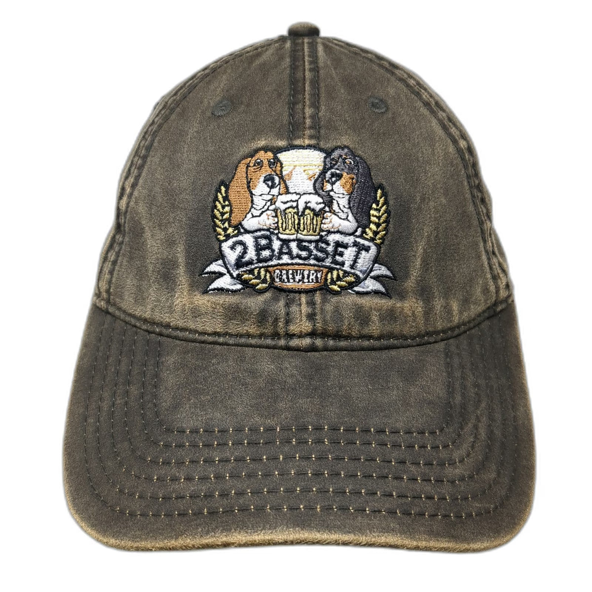 OTTO Baseball Cap Brown One Size 2 Basset Brewery Dogs Montana Strapback Hat