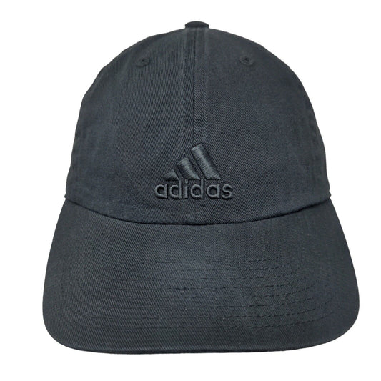 Adidas Slideback Hat Black One Size Adjustable Vented Holes 6 Panel Climalite