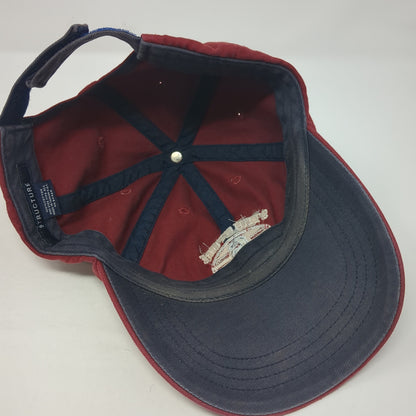 Structure Track & Field Strapback Hat Red One Size Adjustable 6 Panel