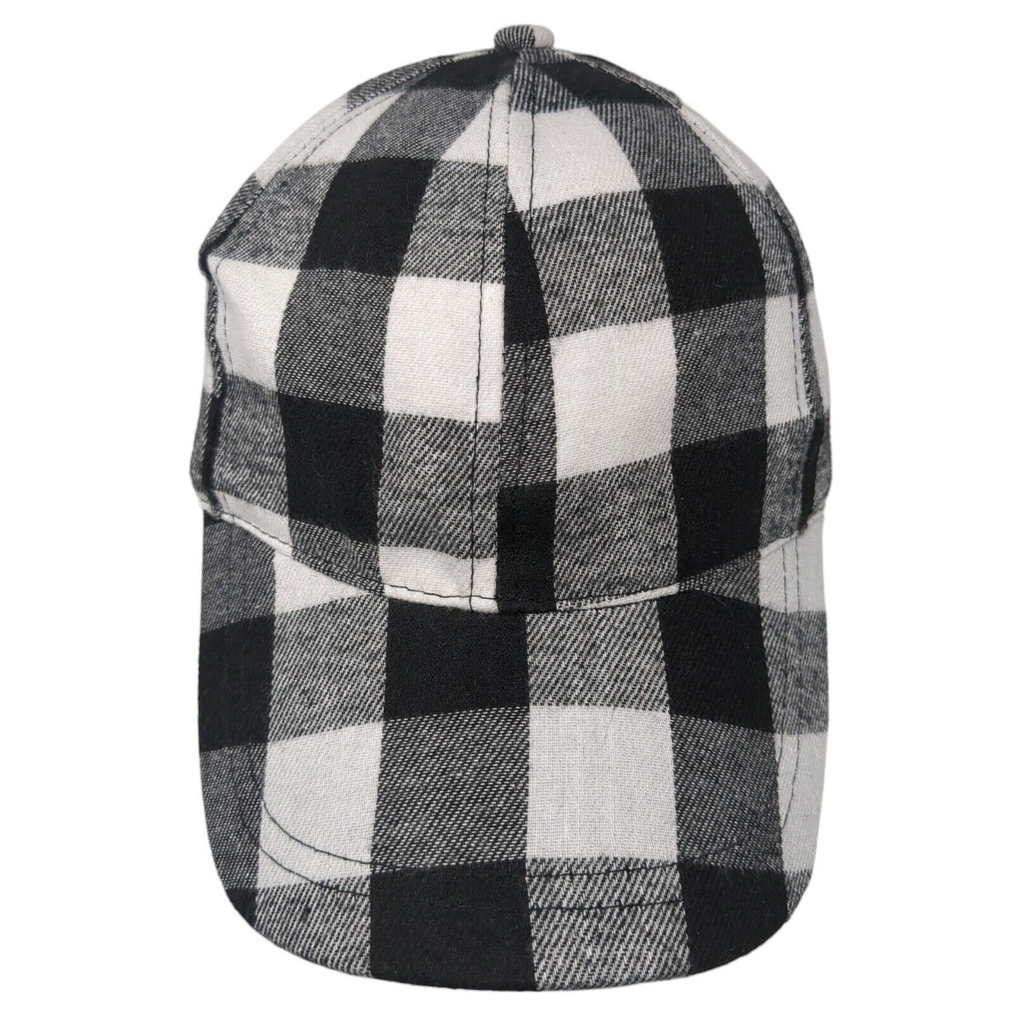 Unbranded Strapback Hat Multi One Size Buffalo Plaid Check Adjustable
