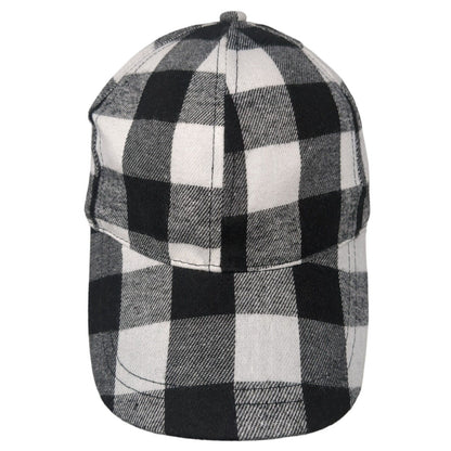 Unbranded Strapback Hat Multi One Size Buffalo Plaid Check Adjustable
