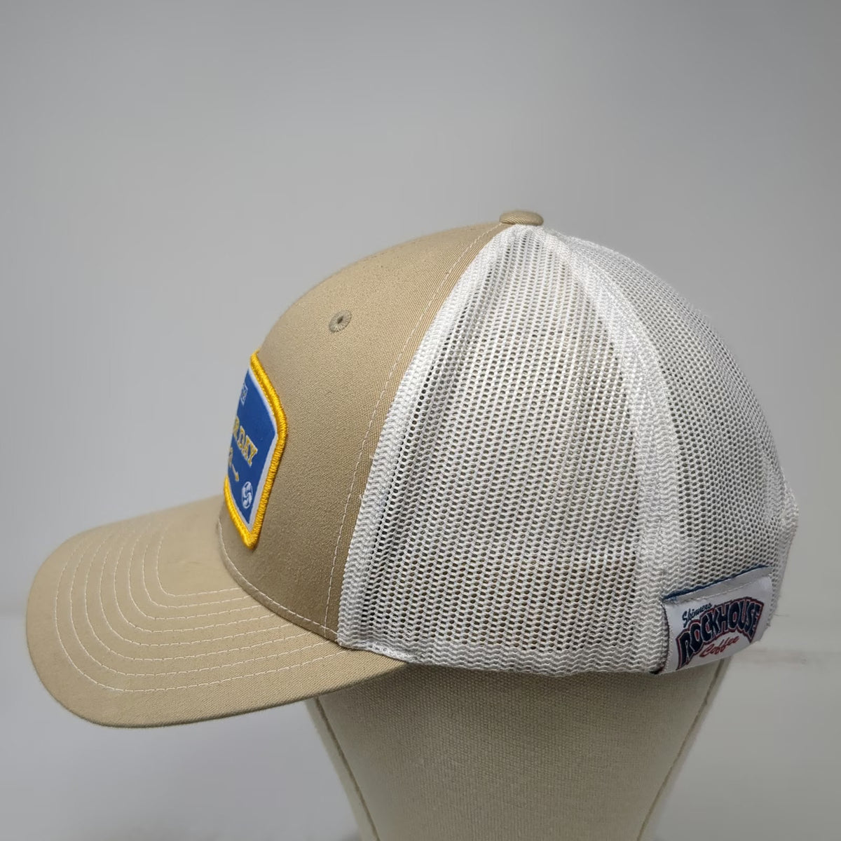 Richardson Trucker Hat Beige White One Size Delamar Day 2023 Rockhouse Coffee