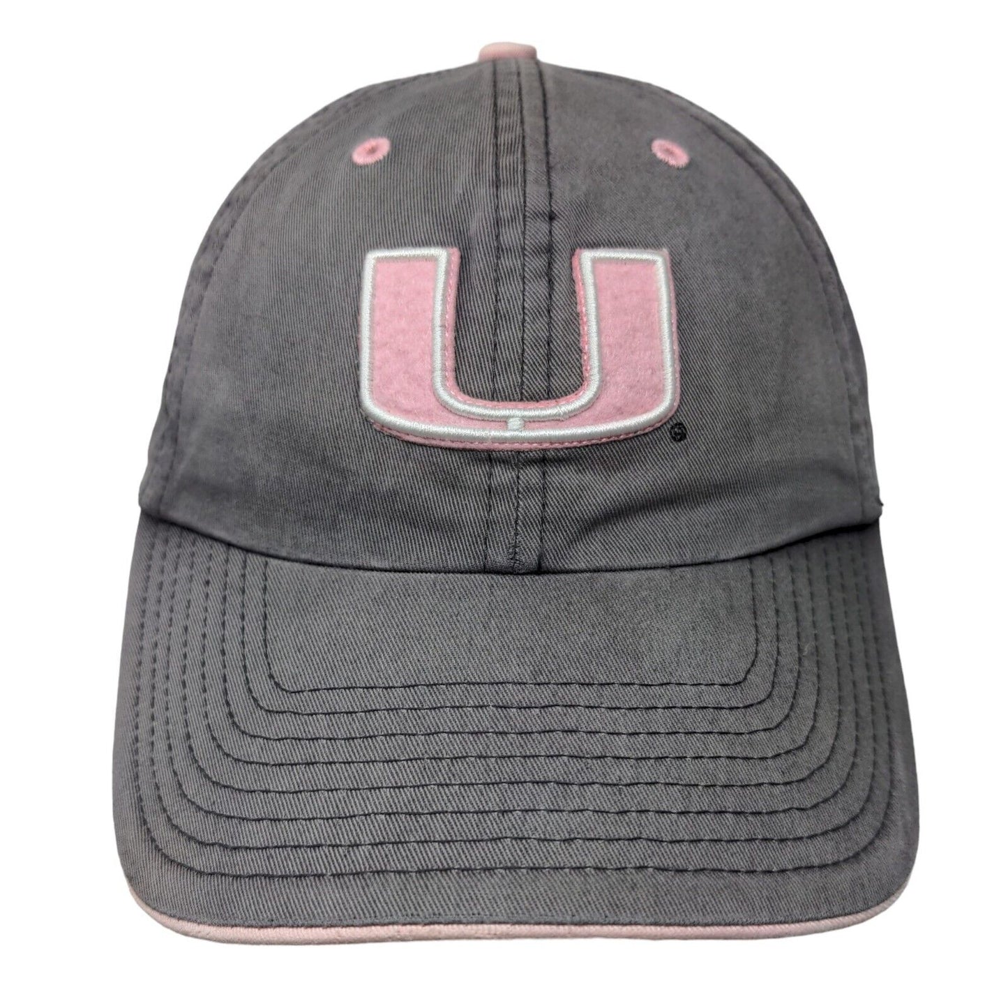 Miami Hurricanes Slideback Hat Women's Gray Embroidered Logo NCAA