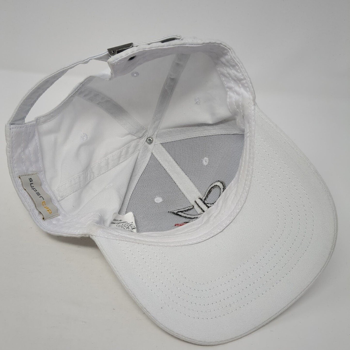 AZ Car Rental Slideback Baseball Cap White OS Adjustable Embroidered Super Cap