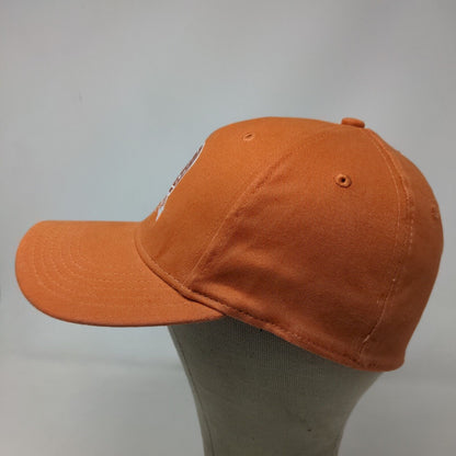 Unbranded Men's Fitted Hat Orange Size S/M Embroidered Indiana Tech Logo