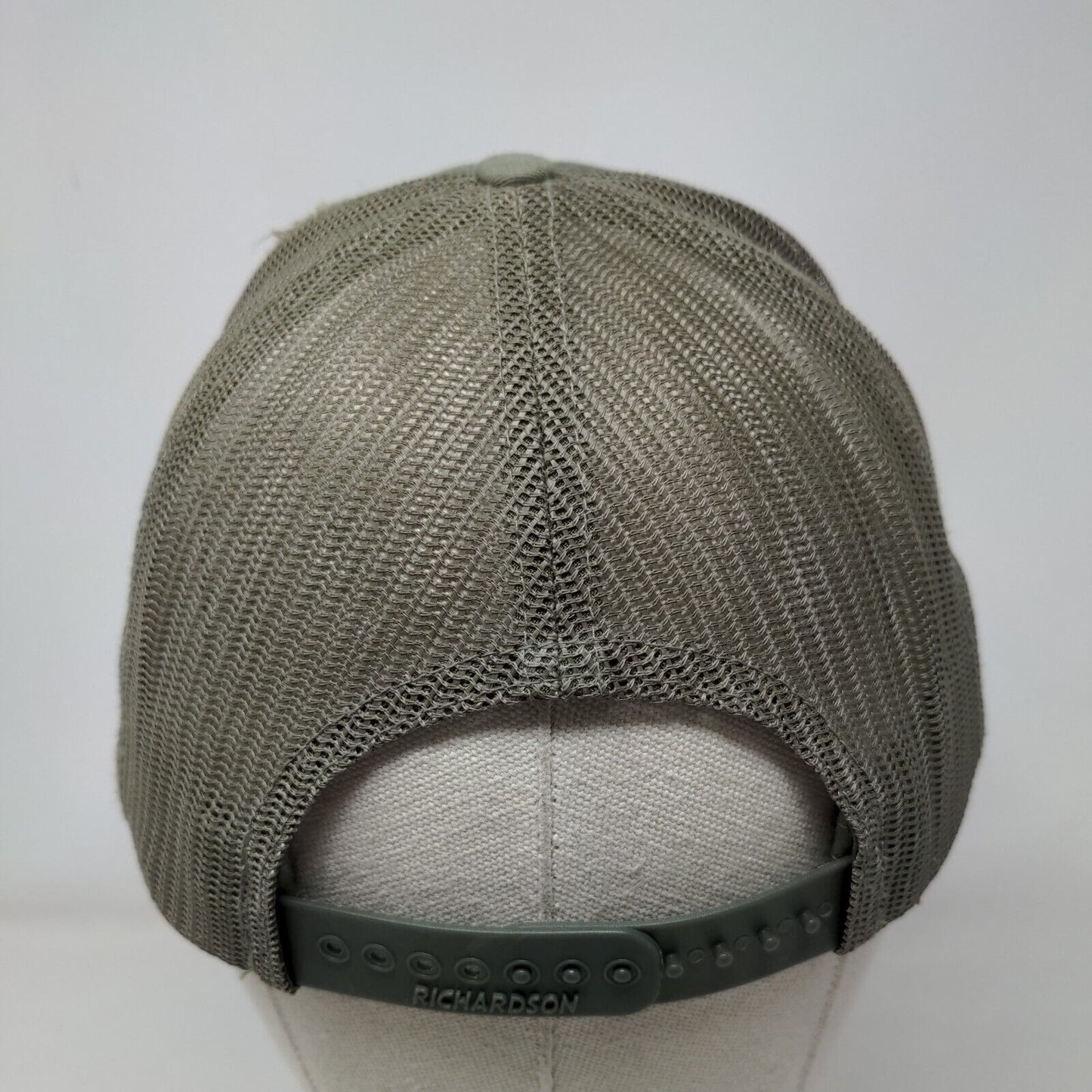 C&B Farms Snapback Trucker Hat Green One Size Adjustable Mesh Back Richardson