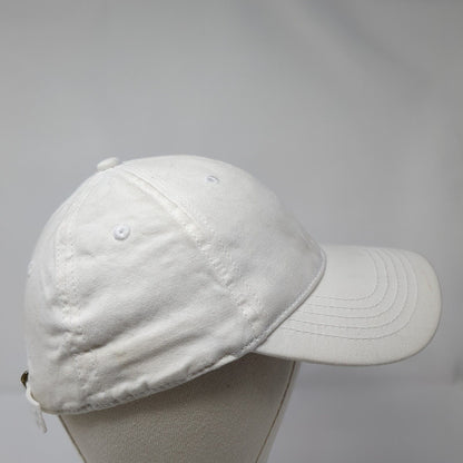 Unbranded Slideback Hat White One Size Adjustable Solid Blank 6 Panel