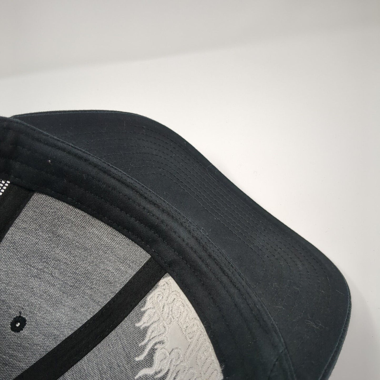 Kershaw Curb & Gutter Snapback Trucker Hat Black OS Adjustable Mesh Richardson