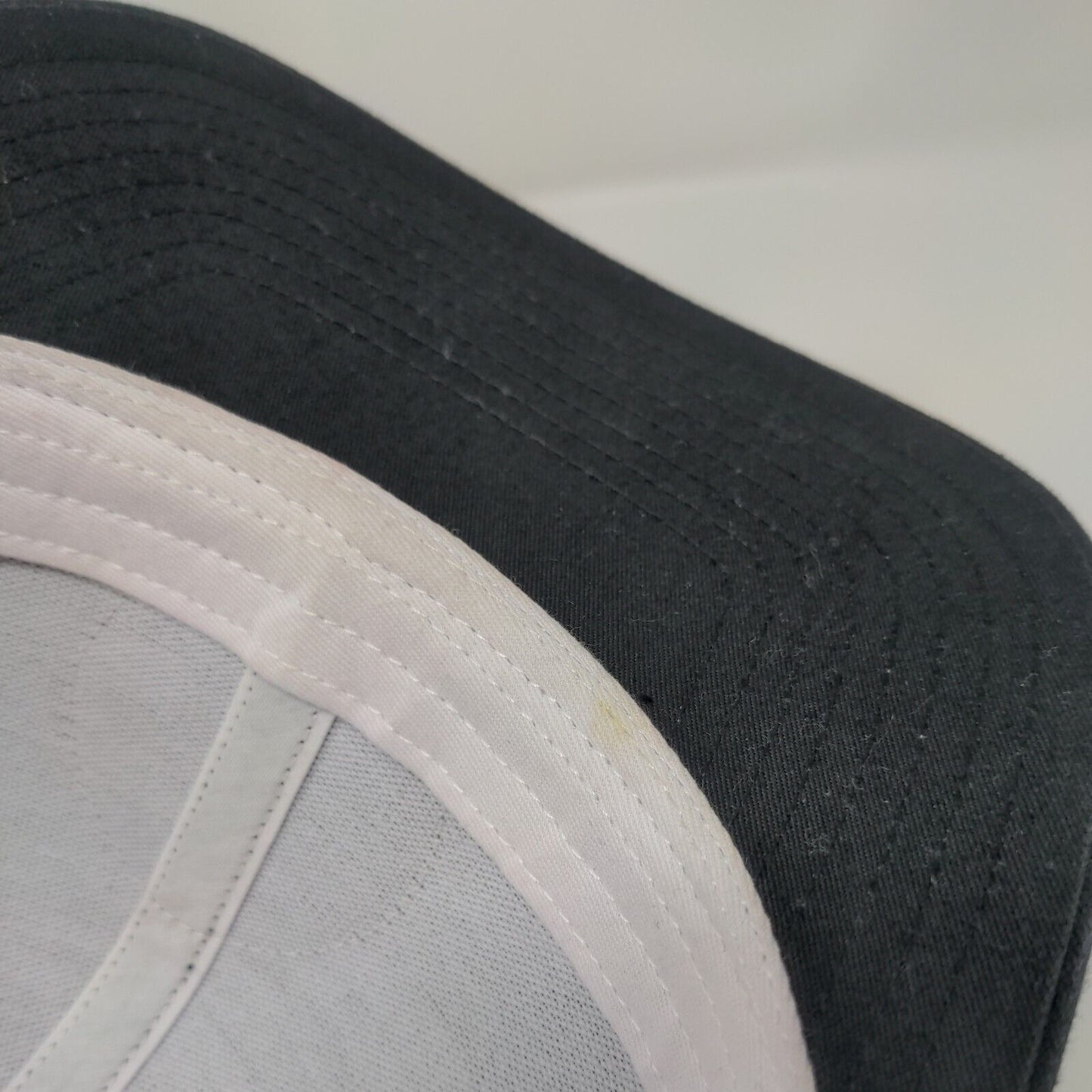 Richardson Snapback Trucker Hat Black One Size Adjustable Mesh Back 6 Panel