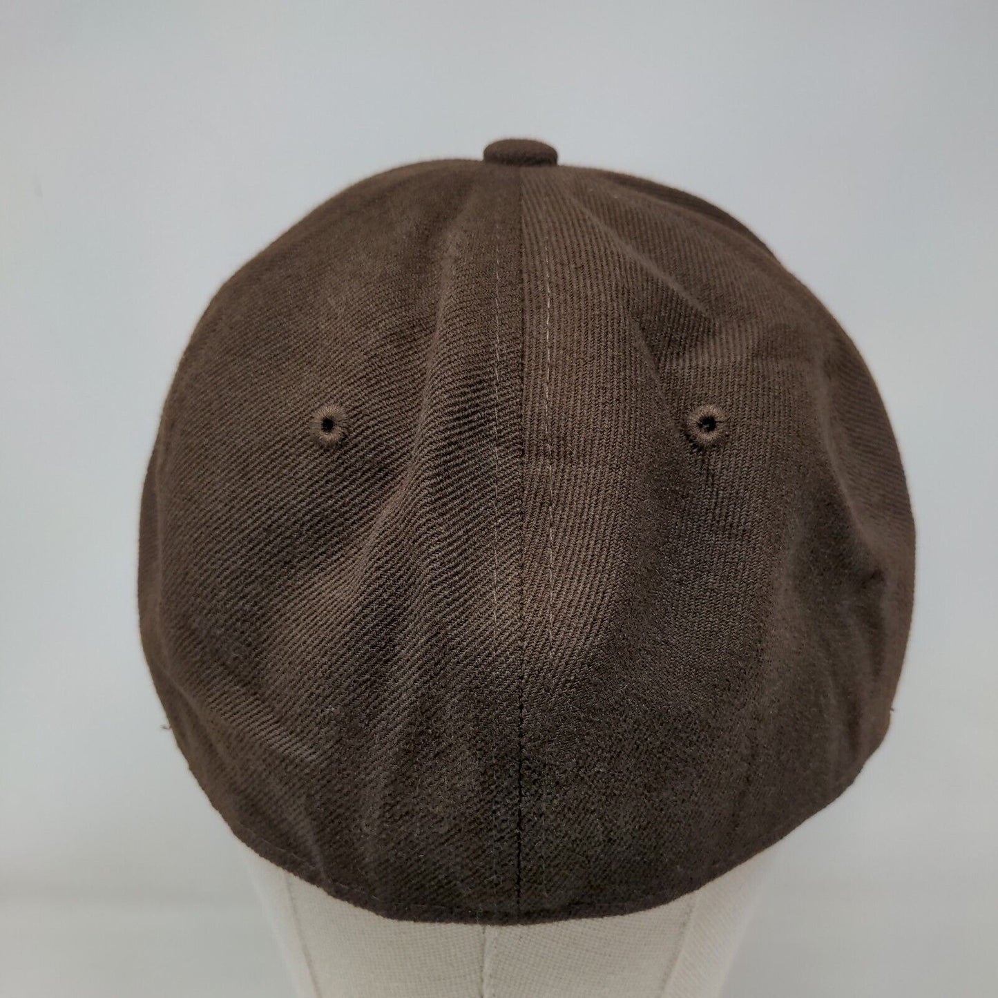 Hatco Fitted Hat Brown Size 7 3/8 Premium Original Flat Vented Holes Blank