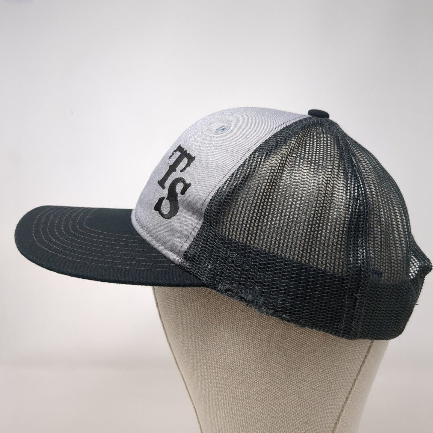 TS Tango Saloon Snapback Trucker Hat Gray One Size Mesh Back Port Authority