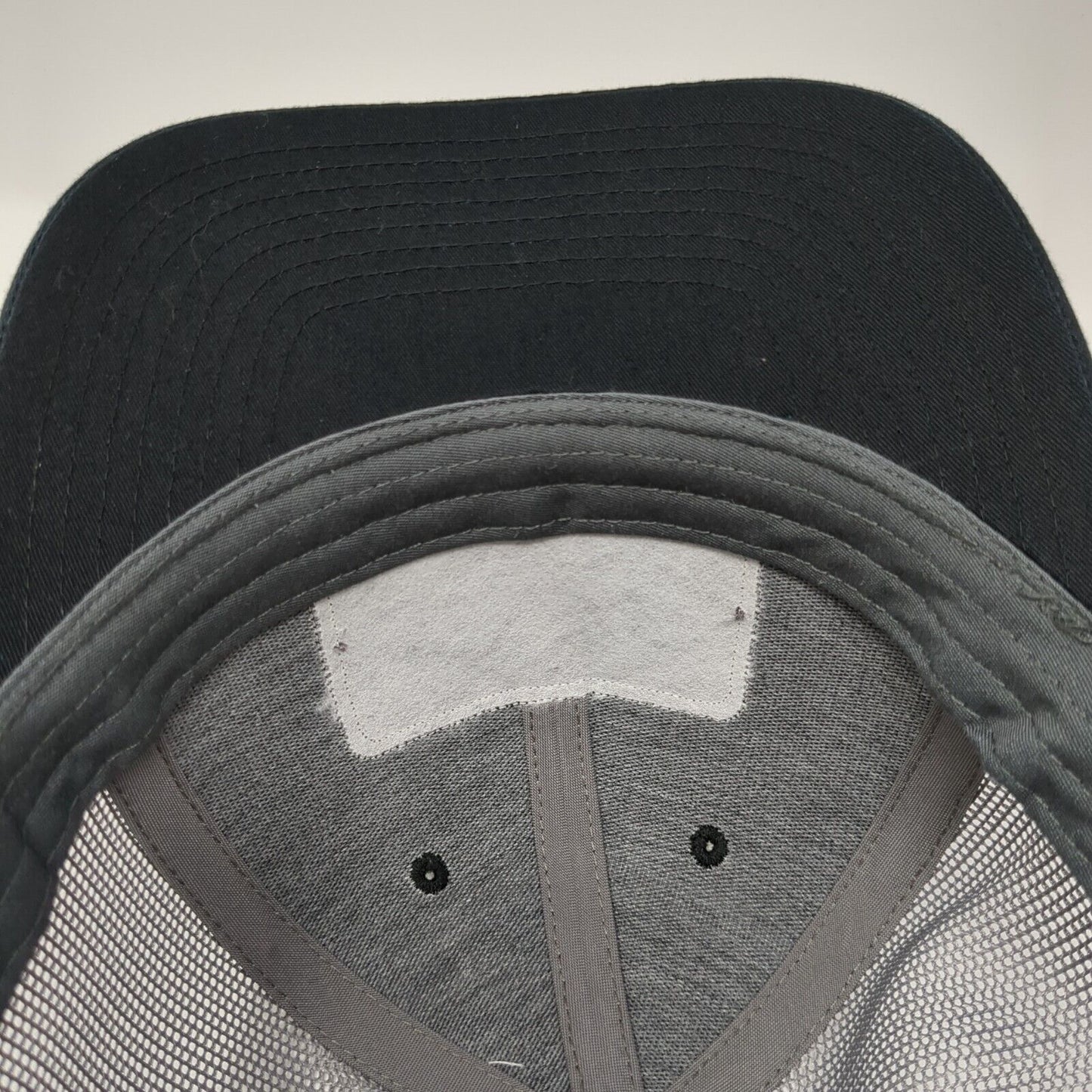 GMF Steel Group Patch Snapback Trucker Hat Black One Size Mesh Back