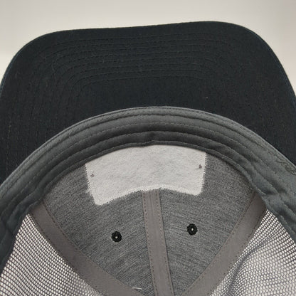 GMF Steel Group Patch Snapback Trucker Hat Black One Size Mesh Back