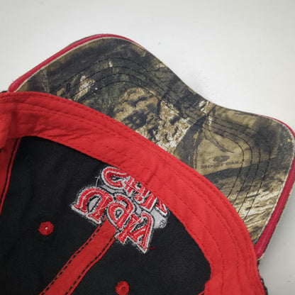 Ugly Stik Baseball Cap Green One Size Camo Mesh Back Red Logo Fishing Gear Hat