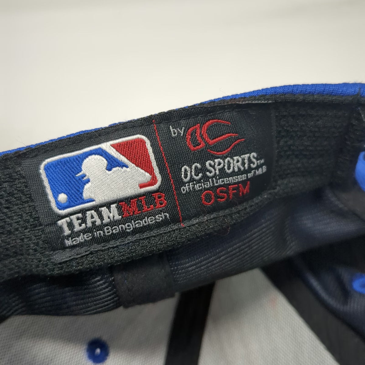 Texas Rangers MLB OC Sports Baseball Cap Blue OSFM Performance Curved Brim Hat