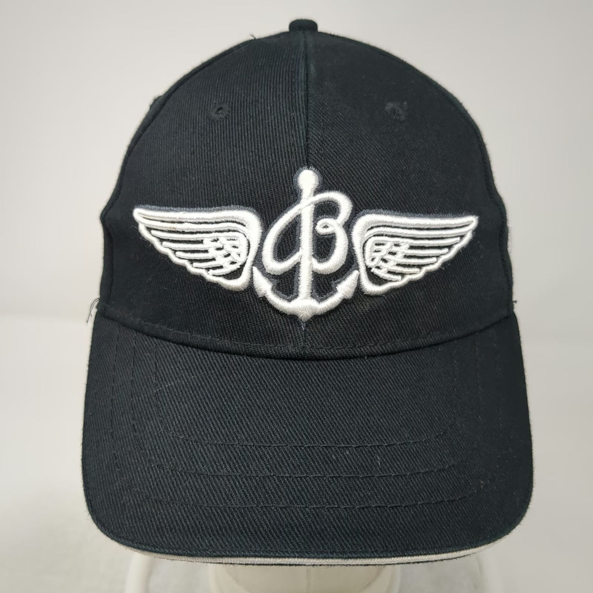 Breitling Baseball Cap Black One Size Winged Anchor Logo Embroidered Since 1884