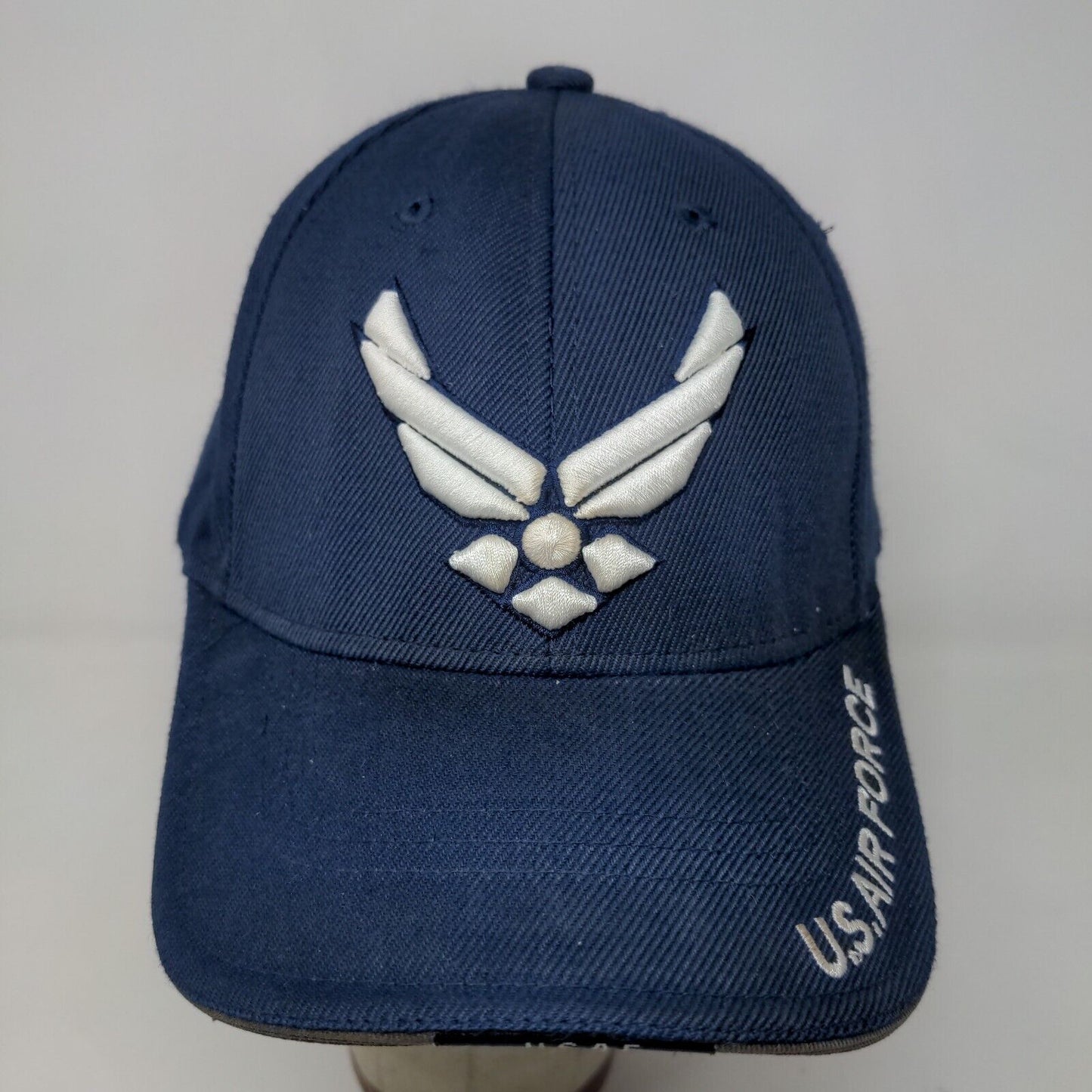 Rapid Dominance Men's Strapback Hat Blue OSFA Embroidered Big Air Force Logo