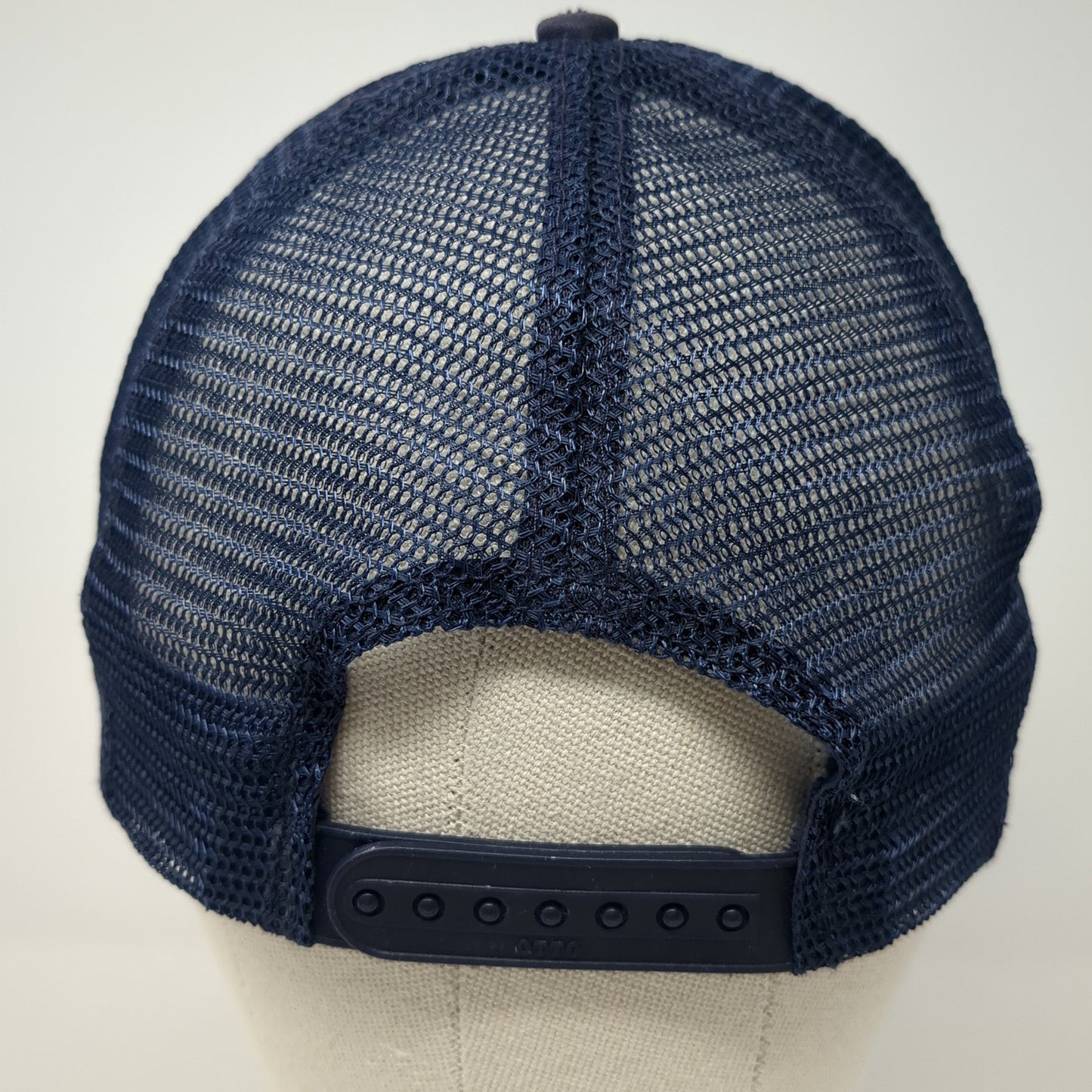 Caba's Lounge Snapback Trucker Hat Blue One Size Mesh Back Adjustable