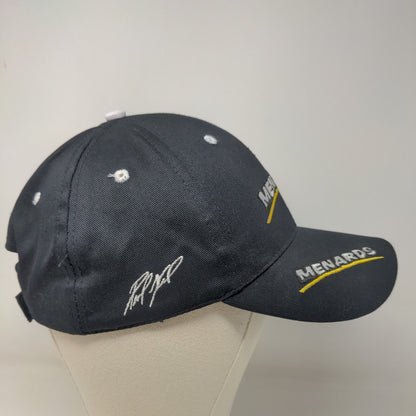 Menards Men's Strapback Hat Black Adjustable Embroidered #15 Logo