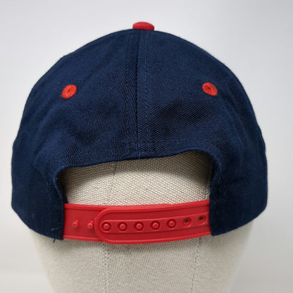 Snapback Hat Blue White Red One Size Tractor Supply Co Embroidered Logo Cotton