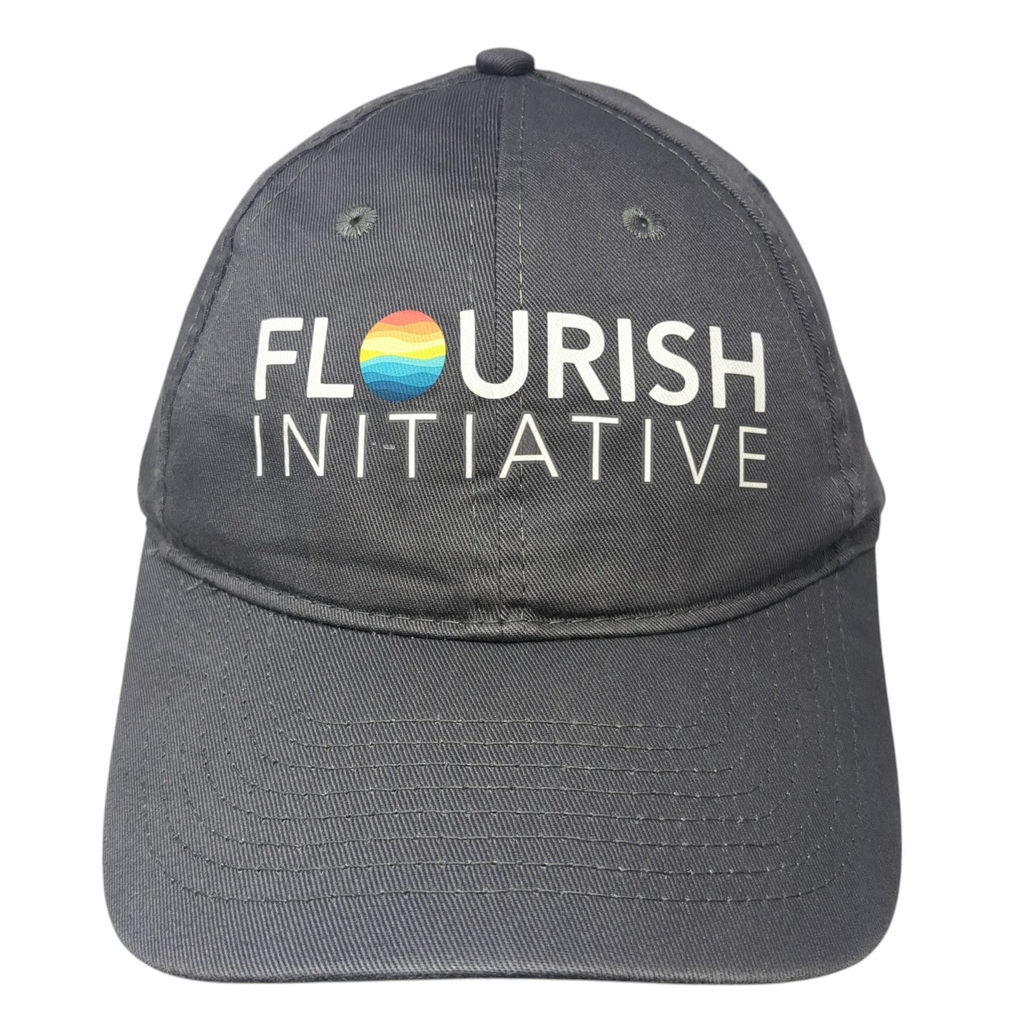 Flourish Initiative Strapback Hat Gray One Size Adjustable Port & Company