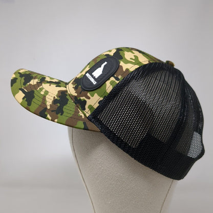Mission43 Patch Snapback Trucker Hat Camo OSFA Mesh Back Adjustable