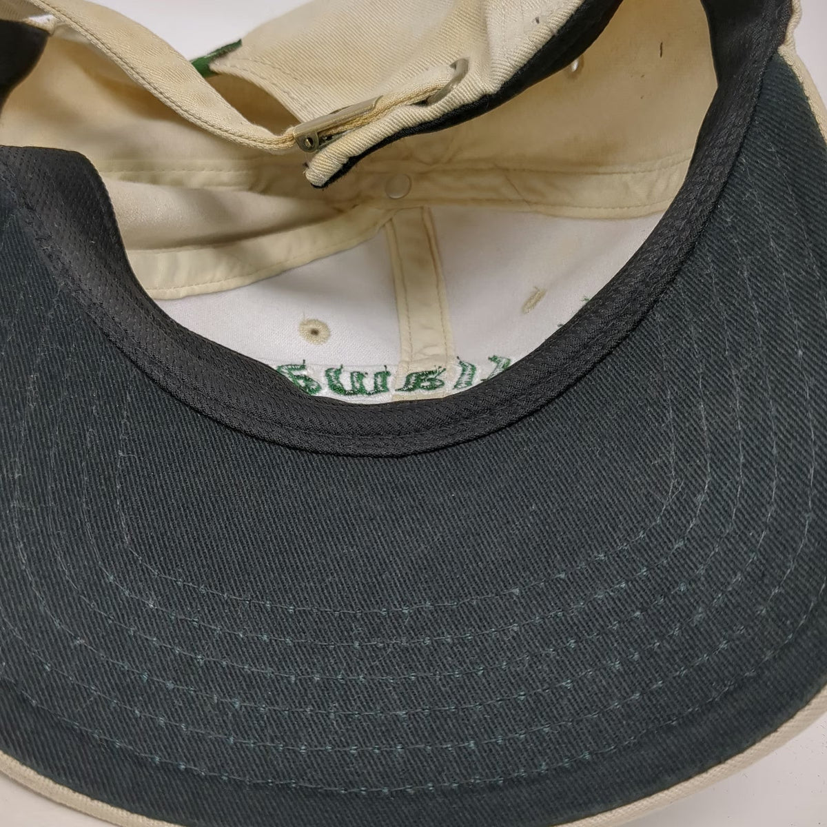 Callaway Baseball Cap Beige One Size Hat Embroidered Logo Slideback Golfing
