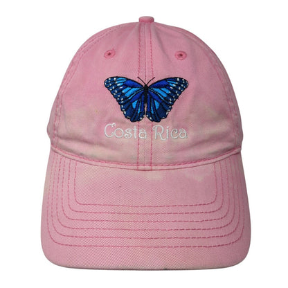 Blue Butterfly Costa Rica Slideback Hat Pink One Size Solid Adjustable