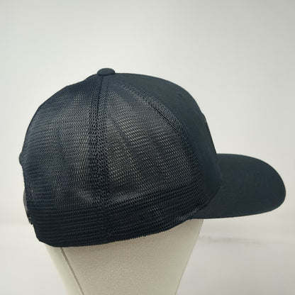Yupoong Trucker Hat Black One Size Never Summer Snowboard Mfg Patch Snapback