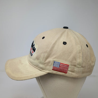 Bucks Bags Valley Agronomics Beige Baseball Cap One Size US Flag Logo Hat