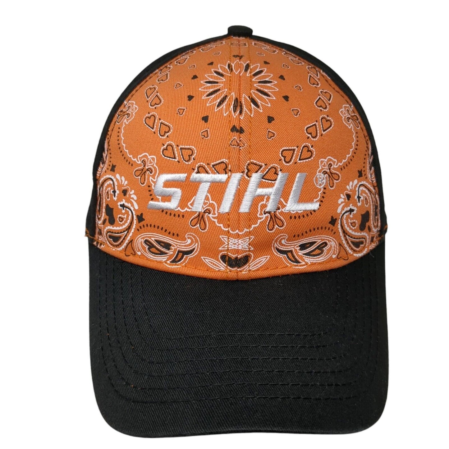 STIHL Strapback Hat Multicolor One Size Adjustable Embroidered Paisley Cotton