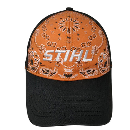 STIHL Strapback Hat Multicolor One Size Adjustable Embroidered Paisley Cotton