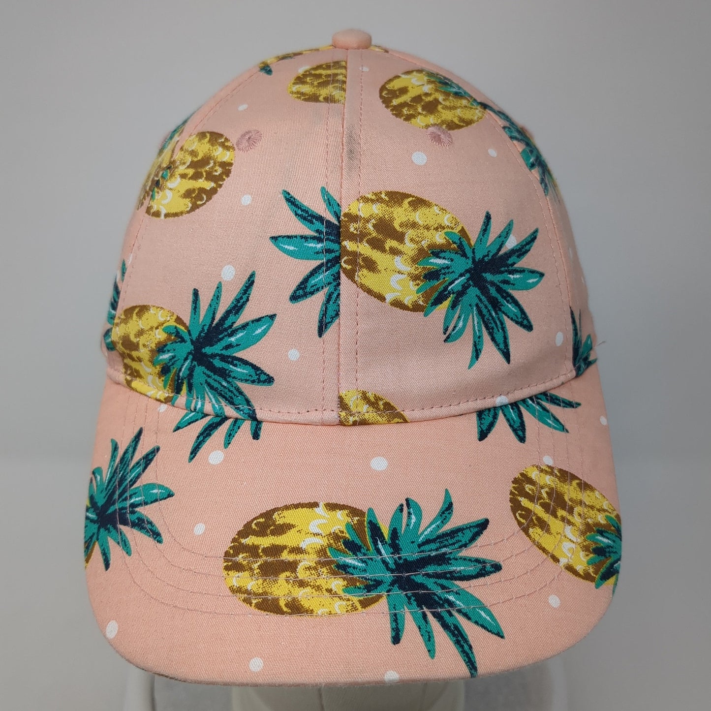 Cruise Club Strapback Baseball Cap Multicolor OS Adjustable Pineapple Print