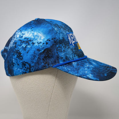Realtree Snapback Blue One Size Hat Keystone Light Beer Fishing Water Camo Rope