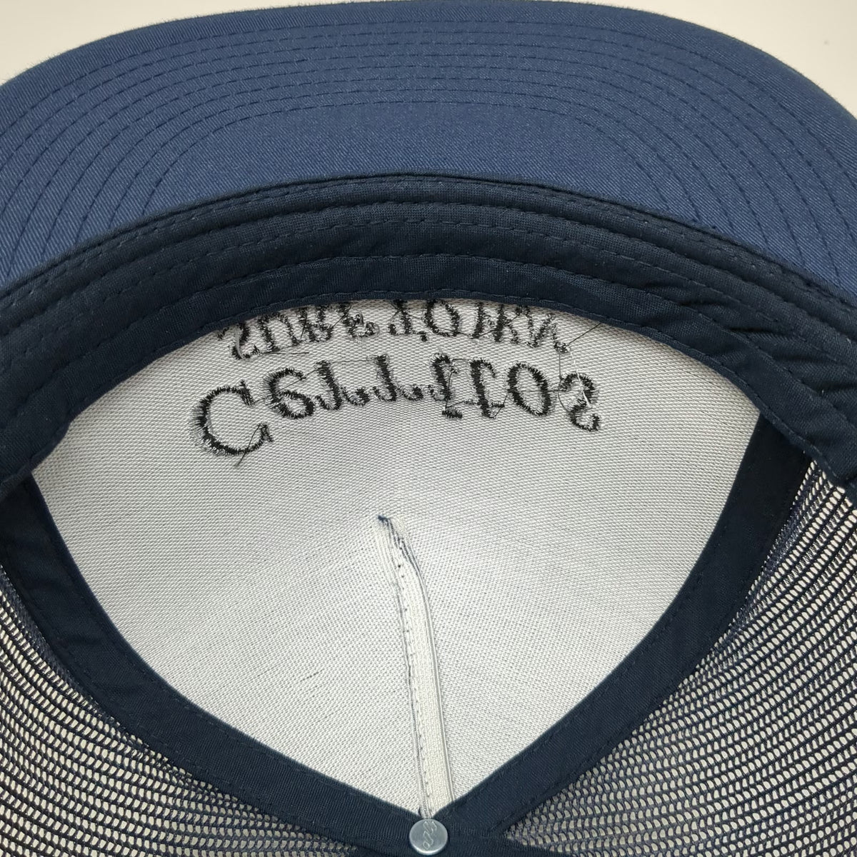Yupoong Trucker Hat Blue One Size Cerritos Surf Town Mesh Snapback Flat Bill