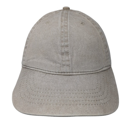 Unbranded Strapback Baseball Cap Brown One Size Adjustable 6 Panel Blank