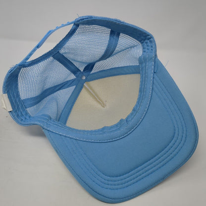 Good Things Take Time Snapback Trucker Hat Blue One Size Adjustable Mesh Back